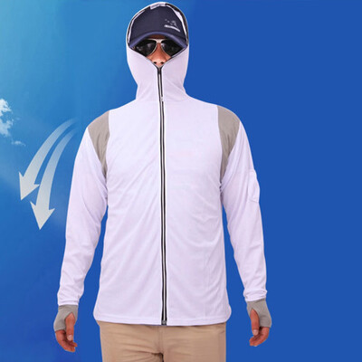 

Gobestart Mens Long Sleeves Tops Hoodie Sweatshirts Fishing Suit Zipper Blouse