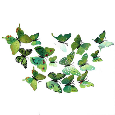 

12pcset Single Layer Wall Stickers PVC Magnet Butterflies DIY Wall Sticker For Kids Room Home Decor