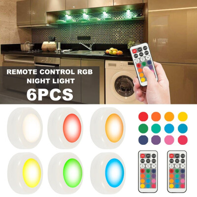 

6PCS of Wireless LED Lights Tap Lights Including Remote Control