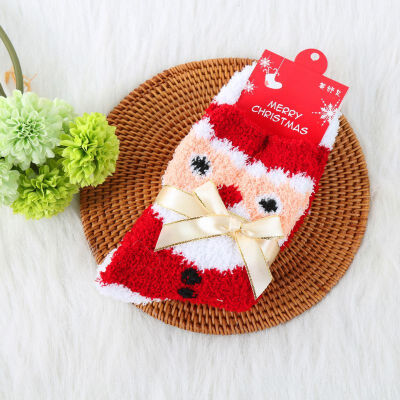 

Autumn Winter Cute Pattern Cotton Women Socks Casual Harajuku Funny Female Xmas Short Socks Size Christmas Style