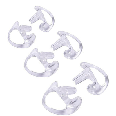 

3 Pair Soft Durable 2-Way Radio Ear Mold Replacing Earpiece Insert For Acoustic Coil Tube