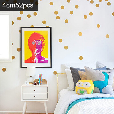 

Mini Gold Polka Dots Wall Sticker DIY Vinyl Interesting Wall Art Nursery Dot Decals For Kids Room Home Decoration