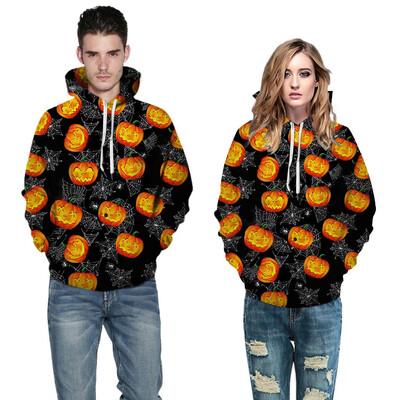 

Toponeto Men Women Mode 3D Print Long Sleeve Couples Hoodies Top Blouse Shirts