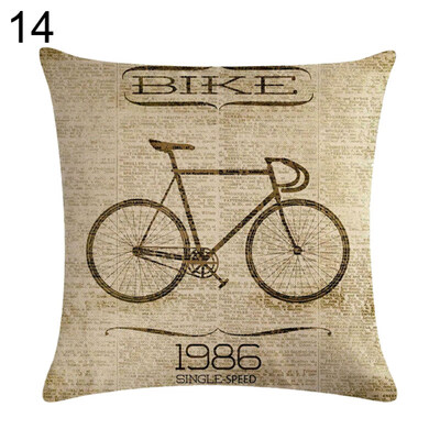 

Lovely Bike Letter Throw Pillow Protector Case Cushion Cover Bedding Articles