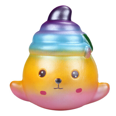 

〖Follure〗Cute Splendid Seal Charm Slow Rising Squeeze Stress Reliever Starry Sky Toy