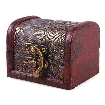 

JPGIF Vintage European jewelry box wooden box Antique old wooden box