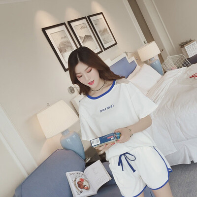 

1Set Summer Women Mesh Patchwork Two Piece Set Leisure Loose O-Neck Top Shorts Slim Women Sets
