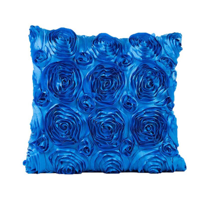 

Attactive High Quality Soft Silk Cushion Cover With Flower Shaped