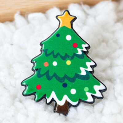 

Charm 3Pcs Enamel Christmas Tree Santa Claus Snowman Elk Badges Pin Brooches For Women Men Kids Xmas Party Jewelry Gift