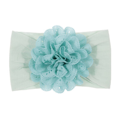 

15 colors Newborn Floral HeadBand Baby Lace Flower Headwrap Infant Elastic Headband Toddler Hair Turban Headwear