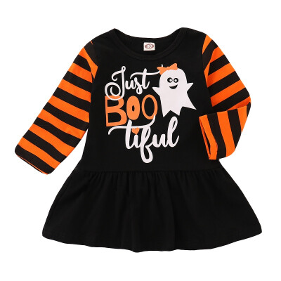 

Halloween dress Toddler Infant Baby Girls Cartoon Animals Print Dress Halloween Costume Outfits vestido infantil vestido