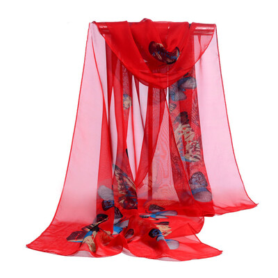 

Gobestart Fashion Women Chiffon Soft Wrap scarf Ladies Shawl Scarf Scarves