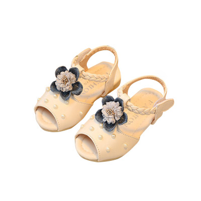 

Flower Sandals Baby Shoes Summer PU Flower Baby Girls Sandals Fashion Skidproof Baby Sandals Sandy Beach Comfort Girls Sandals