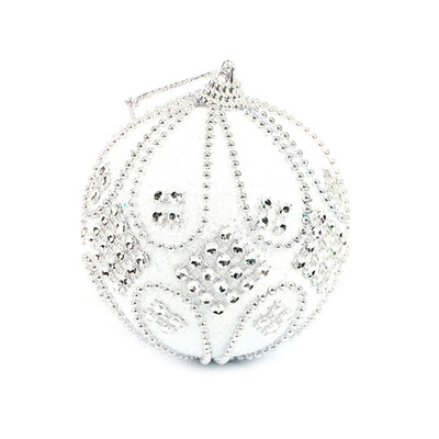 

Gobestart Christmas Rhinestone Glitter Baubles Balls Xmas Tree Ornament Decoration 8CM