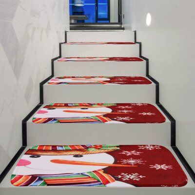 

Tailored Christmas Decoration 1Set Non-Slip Coral Fleece Resistant Carpet Stair