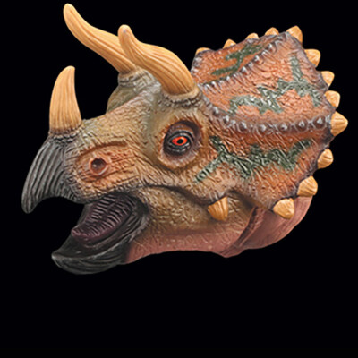 

Tailored Dinosaur Hand Puppets Role Play Realistic Spinosaurus Head Gloves Soft Toy