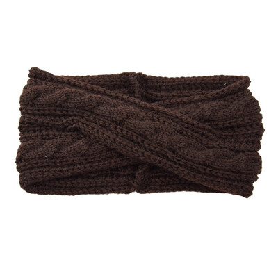 

Women Winter Warm Knitting Headbands Lady Wool Crochet Hairband Turban Head wear
