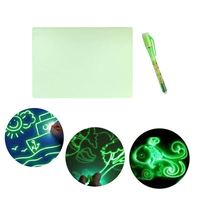 

LED Luminous Drawing Board Graffiti Doodle Painting Tablet Magic with Light Fun Fluorescent Pen Educational Toy Gift for Kids