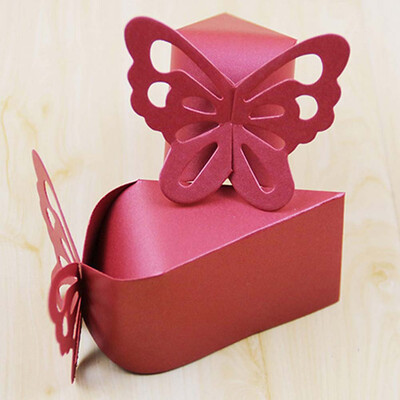 

50 Boxes Bags Butterfly Favor Gift Candy Box Cake Wedding Party Very Popular