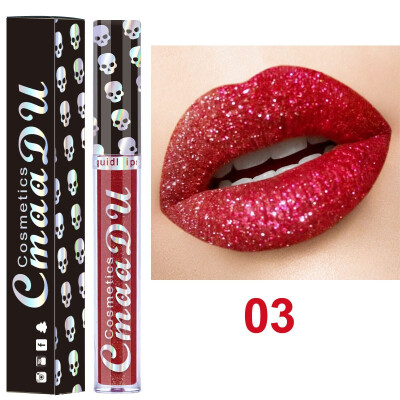 

Gliter Metallic Lip Gloss Makeup Shimmer Lipstick Long Lasting Matte Liquid Lipstick Red Lip Gloss