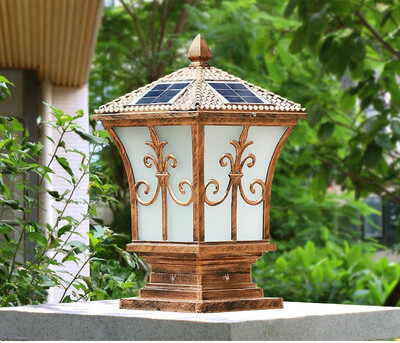 

Solar Wall Light Post Light Outdoor LED Landscape Lighting Garden Light Fence Light Solar Light