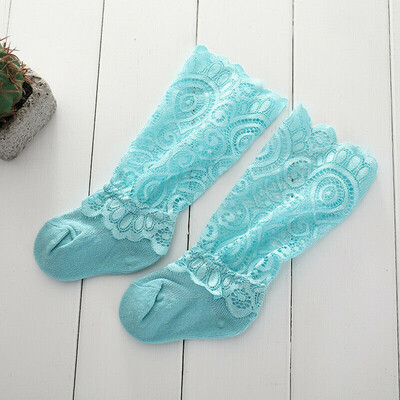 

Baby Girls Kids Socks Cotton Lace Floral Long TUTU Socks Knee High Socks 0-3Y