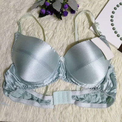 

Women Bra Underwear Silk Padded Soft Plus Size Sexy Breathable Comfortable