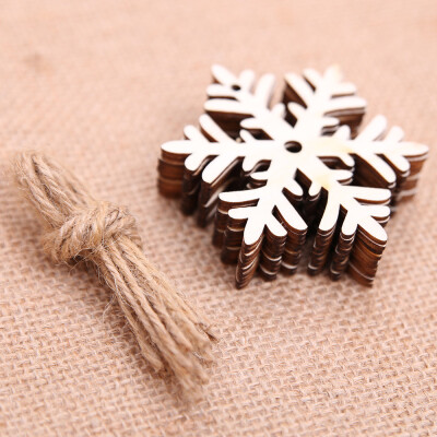 

Toponeto 10 Pieces DIY Wooden Pendant Ornaments for Christmas Tree&Party Decorations