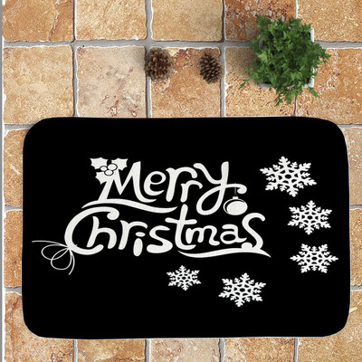 

Tailored Merry Christmas Welcome Doormats Indoor Home Carpets Decor 40x60CM