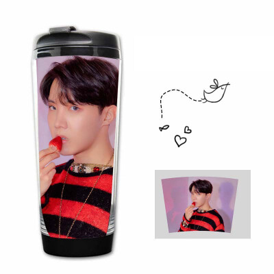 

Kunandroc KPOP BTS Bangtan Boys Map of The Soul Persona Stainless Steel Water Drinking Bottle Curve Cup 12oz