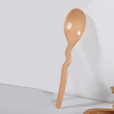 

Toponeto Wooden Spoon Fork Bamboo Kitchen Cooking Utensil Tools Soup-Teaspoon Tableware