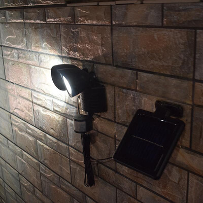 

Cross-border dedicated solar garden light human body induction double head spotlight 22LED high brightness double head outdoor wal