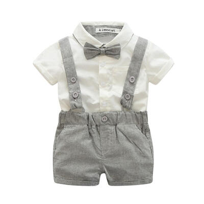 

Baby Boy Clothing Set Gentleman Newborn Clothes Set For Boys Cotton T-shirt Overalls Baby Suit