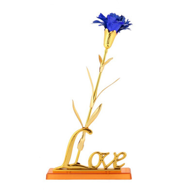 

Artificial Flowers 24K Foil Gold Plated Long Stem Rose Flower Fake Flowers Anniversary Birthday Gift Valentines Day Gift