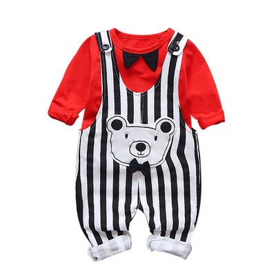 

Autumn Girl Boy Clothing Sets Baby Clothes Suits Infant Lapel T Shirt Smiley Face Strap Jeans Kid Child Clothes