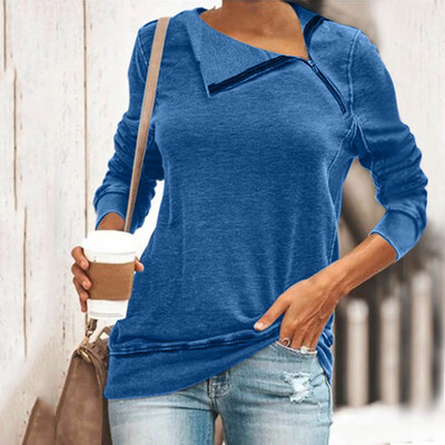 

Tailored Women Fashion Casual Solid Long Sleeve Hoodie Sweatshirt Tops Blouse