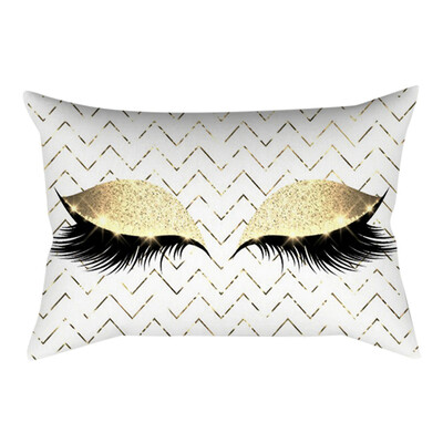 

〖Follure〗Eyelash Out Soft Velvet Cushion Cover 30x50cm Marble Pillow Cases