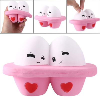 

YIWULAKawaii Cartoon Cute Egg Squishy Slow Rising Cream Scented Stress Reliever Toy
