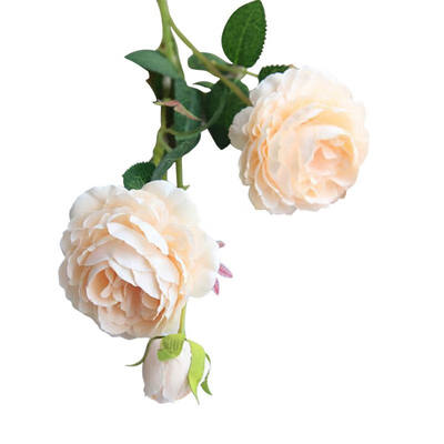

1 PCS Western Roses European Peony Artificial Flower Beautiful Rose Peony Small Bouquet Flowers Home Spring Party F