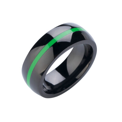 

Men firefighter Ring Stainless Steel Thin blue red line Top Quality Jewelry Rings