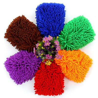 

Car wash&car wipe double sided waterproof chenille glove duster polyp plush thickened&fleecy glove car wash tool color ra