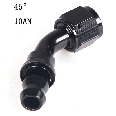 

2019 Hot Anodized Aluminum 0 90 45 180 DeAgree Push Lock Oil Fuel Gas Hose Line End Fitting Adapter Reusable Hose End Fitting