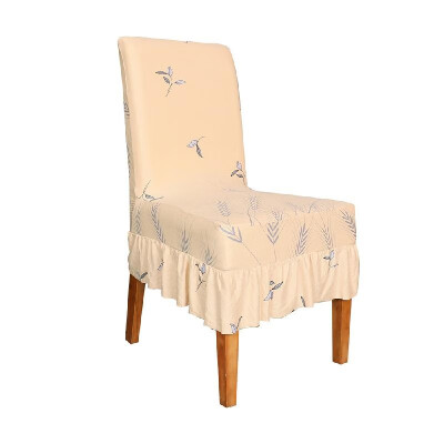 

Chair Covers Print Pattern Long Skirt Dining Chair Slipcovers Stretch Anti Dust