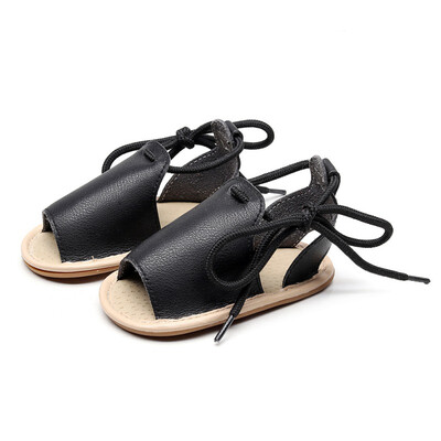 

Summer Baby Boys Girls Solid Lace-Up Shoes Sandals Toddler Soft Soled First Walkers Casual Walking Shoes