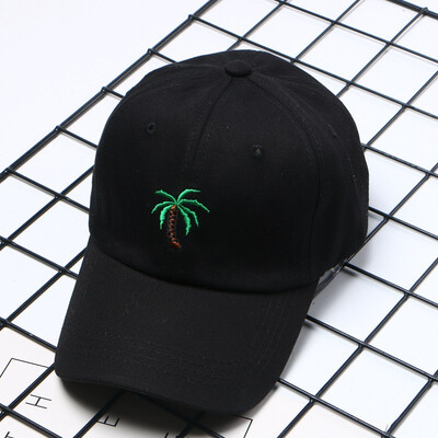 

Taobao explosions hat women Joker casual personality coconut tree baseball cap tide soft top bent along the hat sun visor