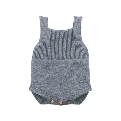 

Newborn Baby Boy Girls Clothes Infant Knitting Romper Jumpsuit Outfits Solid Sample Sleeveless New born baby boy girls clothing