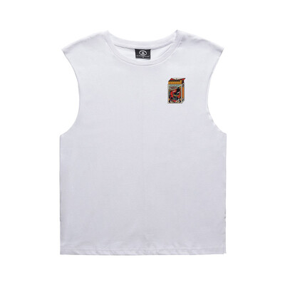 

Toponeto Mens Print Solid Color Sport Slim Fit Vest Sleeveless Top Short Shirt Blouse
