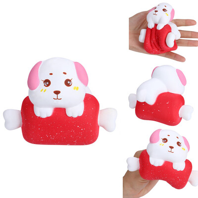 

YIWULA1PC Greedy Puppy Charm Slow Rising Squeeze Stress Reliever Toy