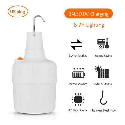 

LEDs Solar Charging-Bulb Lamp Rechargeable Ultra Bright 25 Modes SMD5730 Emergency Light for Camping Outdoor Activities Hotels Ni
