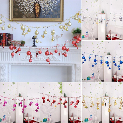 

Tailored 5Pcs 2M Christmas Ball Bell String for Christmas DIY Christmas Party Decoration Suppl